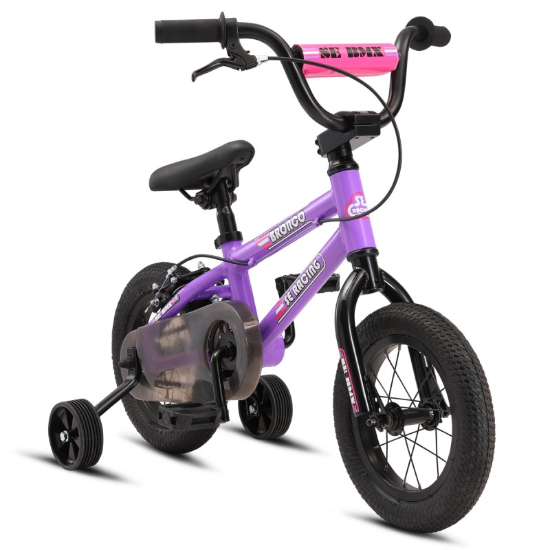 SE Bikes Bronco 12 Kids Series BMX Bike Purple